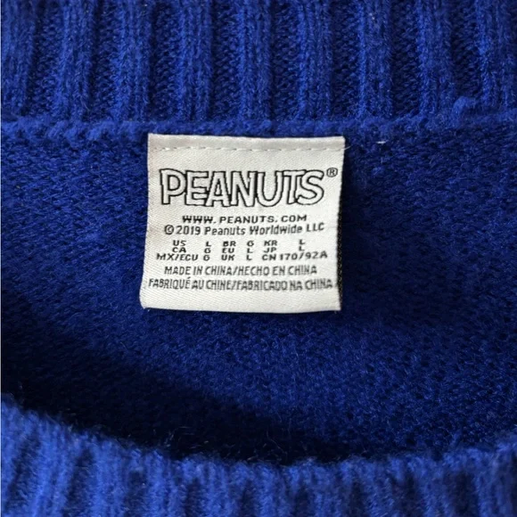 Peanuts Snoppy Colorful Striped Sweater - Picture 2 of 7